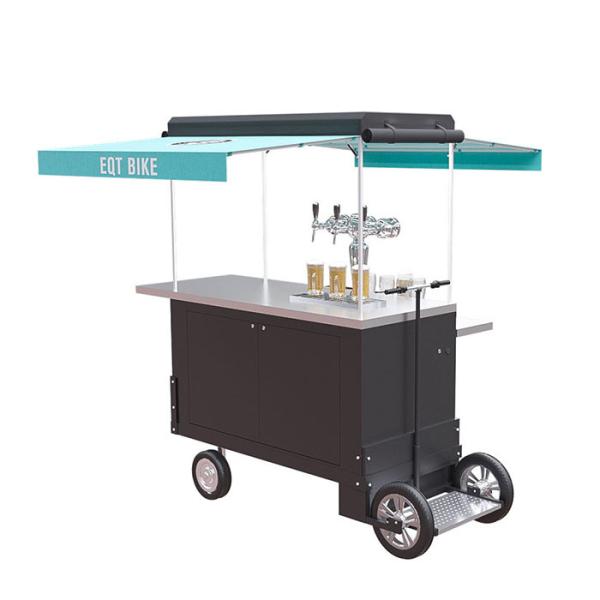 Anti Fouling Beverage Vending 1.2M Beer Bike Cart