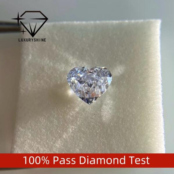LuxuryShine VVS2 White Heart Excellent Cut Lab Grown Diamond 1CT 2CT 3CT 4CT 5CT Support Special Customization