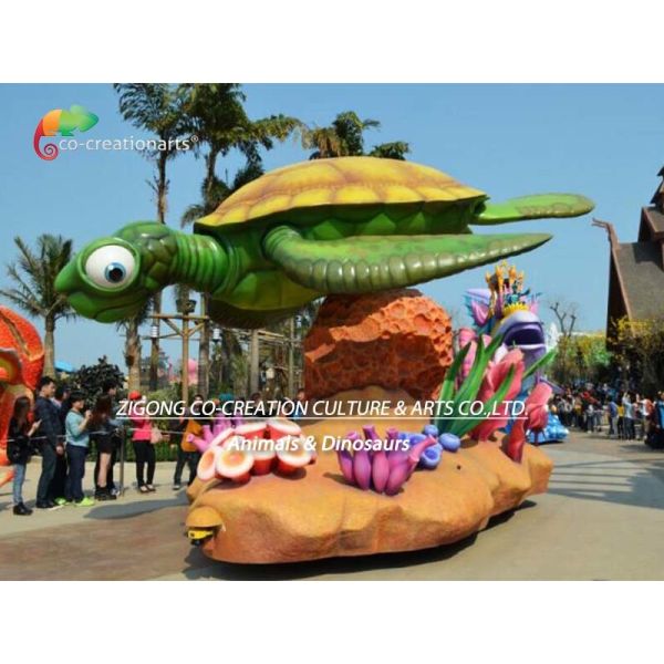 Festival Celebrating Chelonia Funny Animal Parade Floats Wear Resistance