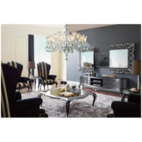 Классический высокий европейский стиль кристаллическая свеча люстра 220-240V