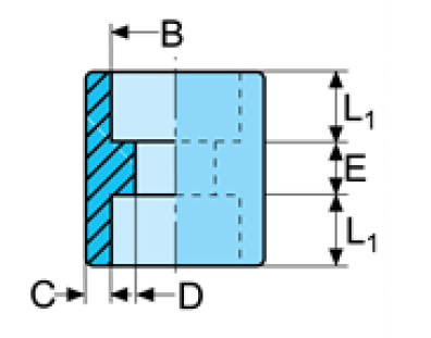 ANSI / ASTM A182 3000LBS Forged Steel Pipe Fittings Socket Weld Coupling