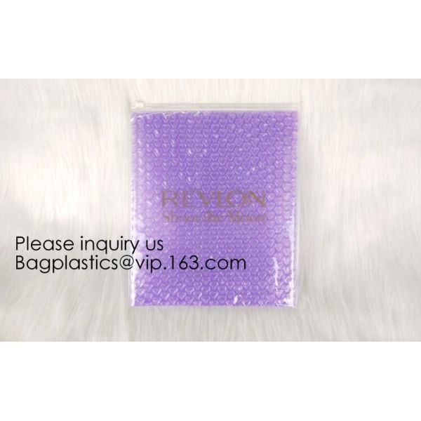 Wholesale PVC Plastic Zipper Bubble Cosmetic Bag With Custom Logo,Holographic k Bubble Bag For Cosmetic/Hologram B