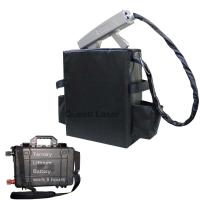 Máquina Handheld da limpeza da oxidação do laser da fibra do pulso da trouxa da bateria do líquido de limpeza 50W 100W do laser