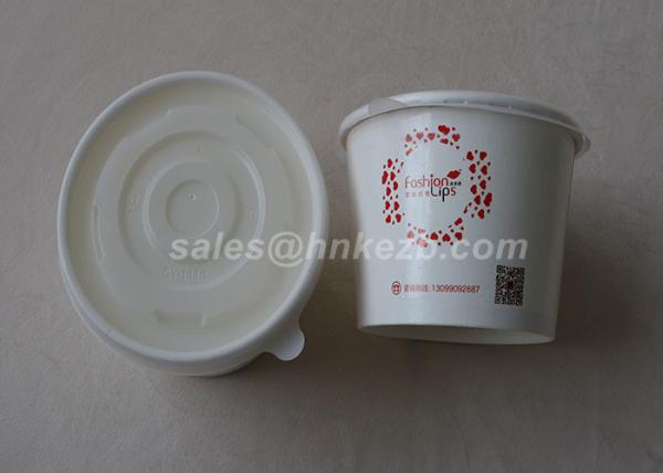 4 oz Custom Printed Disposable Paper Ice Cream Cup Biodegradable Safety