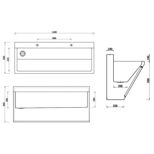 Fabrica de acero inoxidable Cuidado de la salud fregadero fregadero para uso hospitalario y médico Clínica quirúrgica