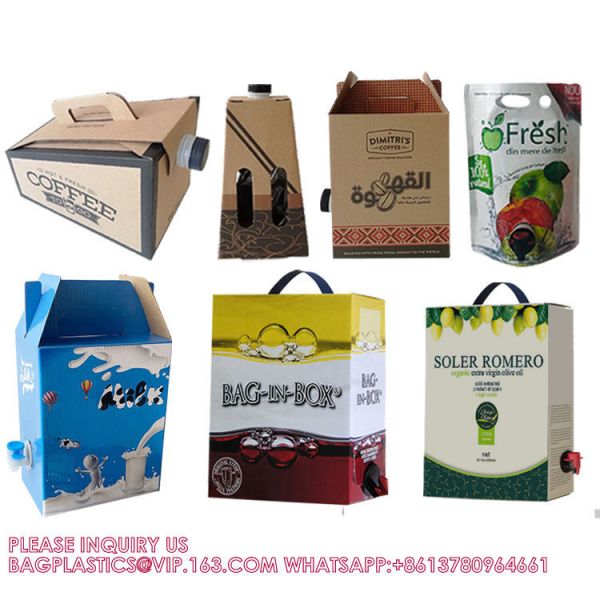 Custom Portable 1L/3L/5L/10L/20L Coffee Wine Edible Olive Oil Milk Tea Water Juice Drink BIB Bag In Box Dispenser