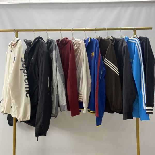Mens Womens Second Hand Branded Jackets Windbreaker Jacket Used Luxury Clothes in Bales