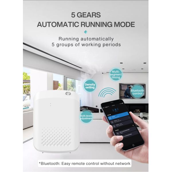 New Design Wholesale Wall Mounted Electric Portable Scent Aroma Diffuser Machine Essential Oil Blue Tooth Scent Diffuser