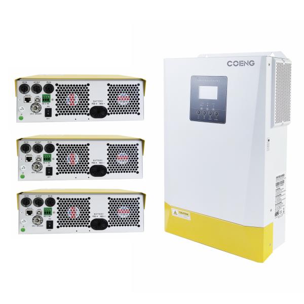 48V 5.5kw Hybrid Solar Inverter Off Grid Pure Sine Wave Output 220VAC Mppt Solar Charger Inverter