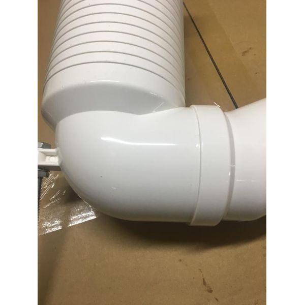 3mm Thickness Toilet Pan Connector PVC Water Fitting Corrosion Resistance