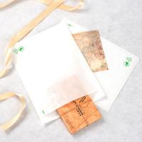 Sacos de papel de vidro reciclados, biodegradáveis, impressos sob medida, de papel artesanal, sacos de presente, cera para embalagens