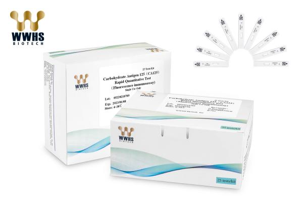 CA125 Test Kit Tumor Marker FIA POCT 25T in whole blood, plasma and serum
