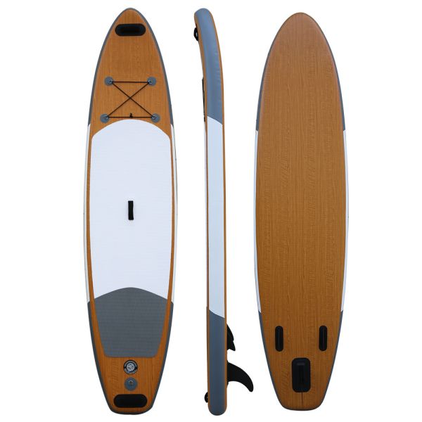 Wood Grain Sup Board Surfboard Adult Stand Up Surfboard Water Ski Water Board Inflatable Paddle Board
