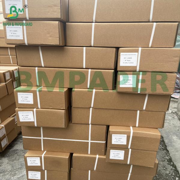108gsm White Coated Bond Paper for Inkjet Printing 914mm x 30m Roll