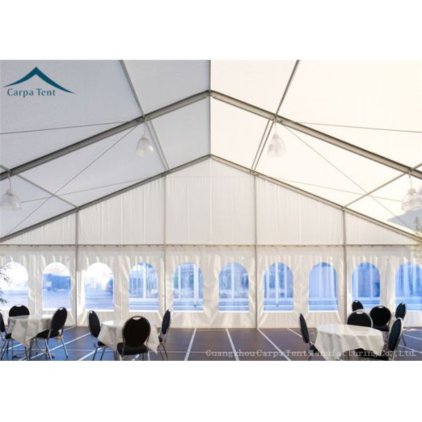 Customized  Size Large Aluminum Fireproof Event Tents With Wooden Floor