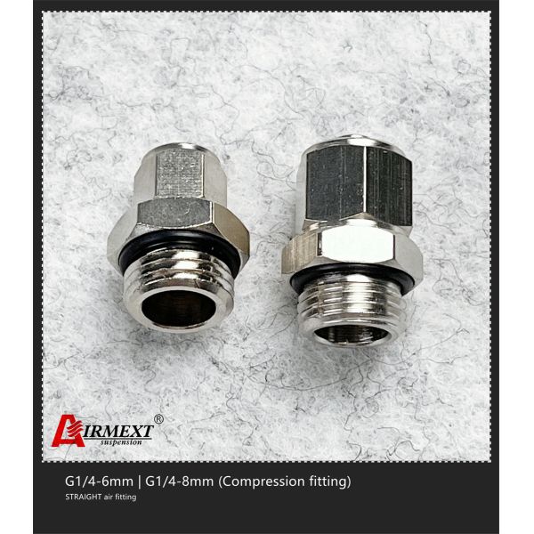 Straight Stainless Steel Quick Connect Air Fittings G1/4-8mm