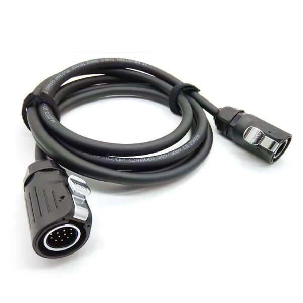 Flexible Custom Wire Harness | 24AWG Multi-Core Shielded Circular Aviation Plug Cable Assembly for Outdoor Monitoring Devices | China Manufacturing Factory