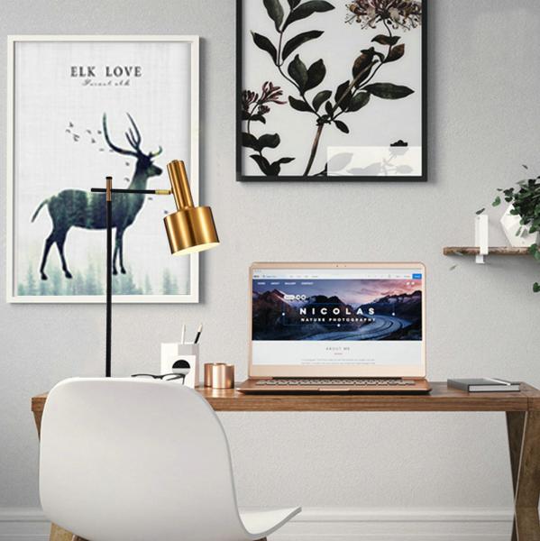 Chinese Led Metal Gold Modern Bed Bedside Light Table Lamp For Bedroom Living Room