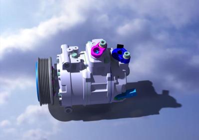 12 embreagem automotivo elétrica 110.3mm do compressor da C.A. do volt R134a