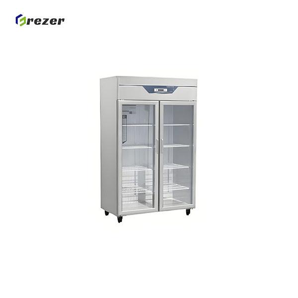 Stand Up Commercial Beverage Refrigerator Durable Drink Display Refrigerator Easy Cleaning