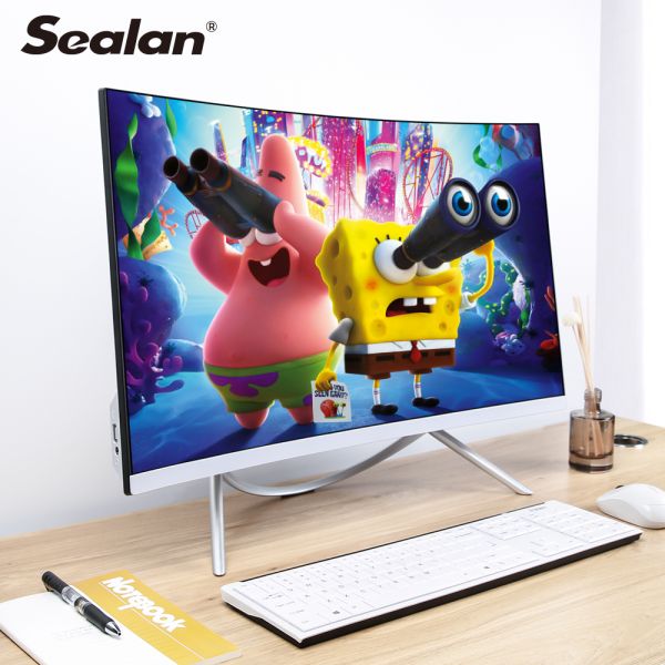 27 дюймов изогнул hd   Экран 1920*1080   ssd 240g 480g все штосселя 8g 16g ядра i5 i7 в одном компьютере