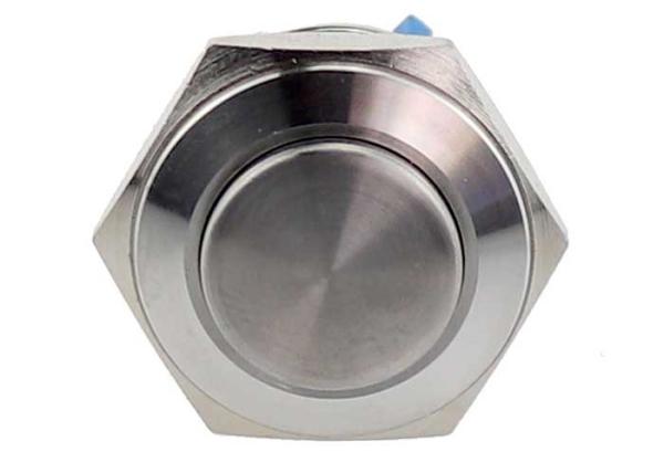 2 Screw Terminal Panel Mount Push Button Switch 16mm Metal Momentary
