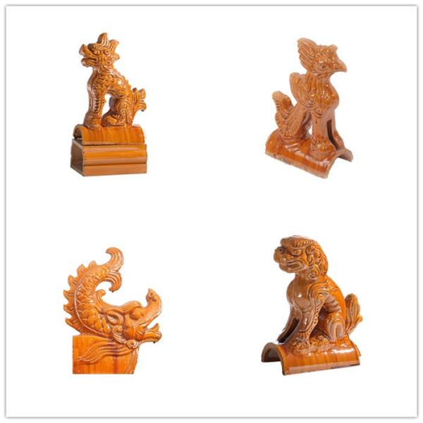 Pagoda Chinese Glazed Roof Tiles Glossy Villa Drip Decorative Roof Tiles