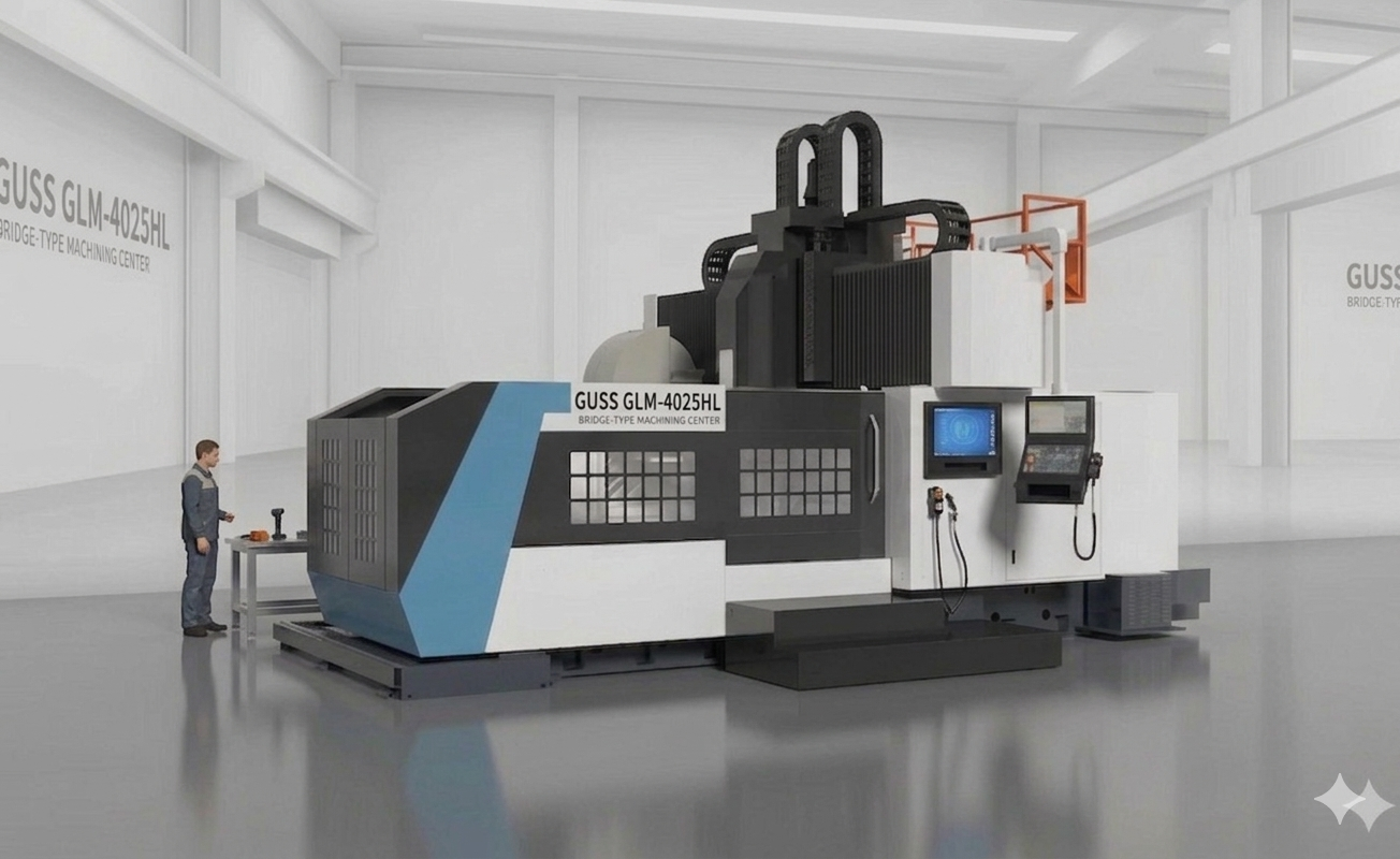 GLM4025HL Gantry Machining Center with 4200mm Stroke and FANUC Control System for High Precision Milling