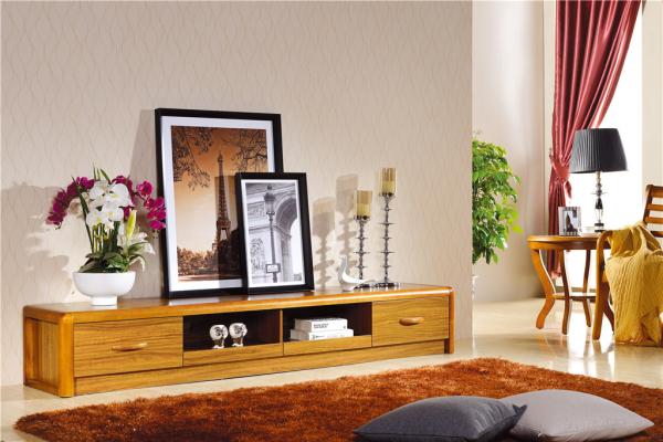 modern solid wood TV stand furniture