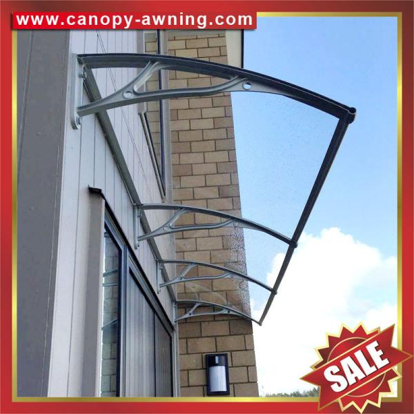 excellent house villa door window aluminum DIY PC polycarbonate Awning canopy cover shelter with cast aluminium bracket