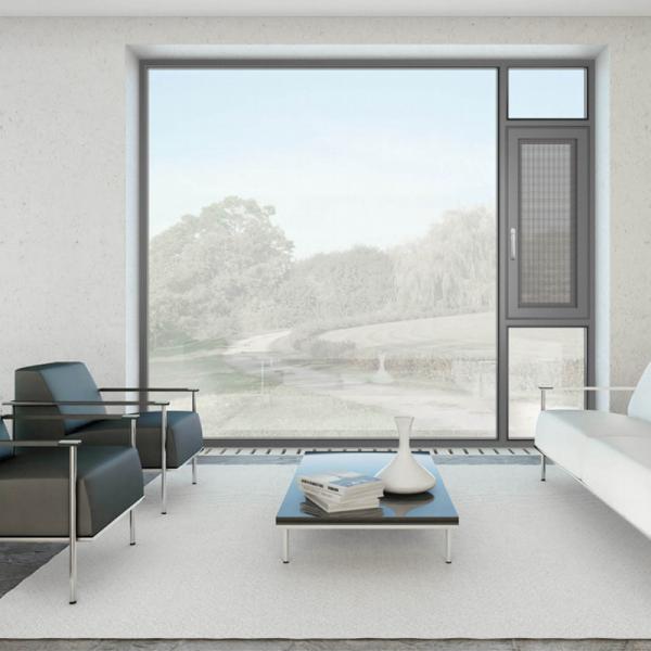 DOLPHIN High Performance Newest Design Houston Aluminum Windows Sound Proof Window Tilt Turn Casement Window