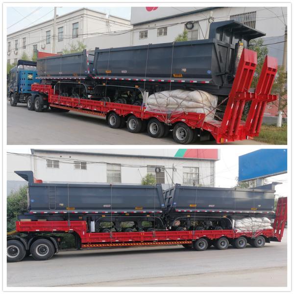 Rear U Shaped 50T Tipper Dump Semi Trailers Truck Utility Trailer Tandem