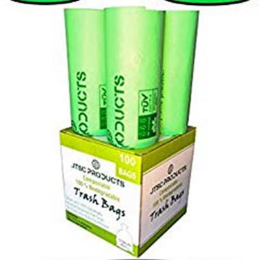 Small Trash Bags Kitchen Garbage Bags - 4 Gallon Clear Trash Bags Strong Wastebasket Liners for Bathroom Kitchen Office