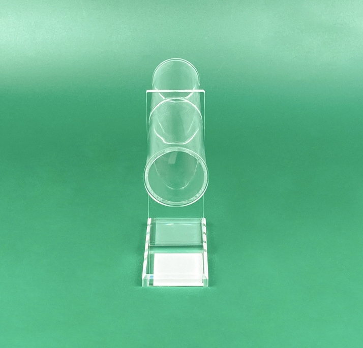 Custom Round Acrylic Jewelry Display Rack Multifunctional Bracelet Necklace Holder for Wardrobe Storage Shelf Unit