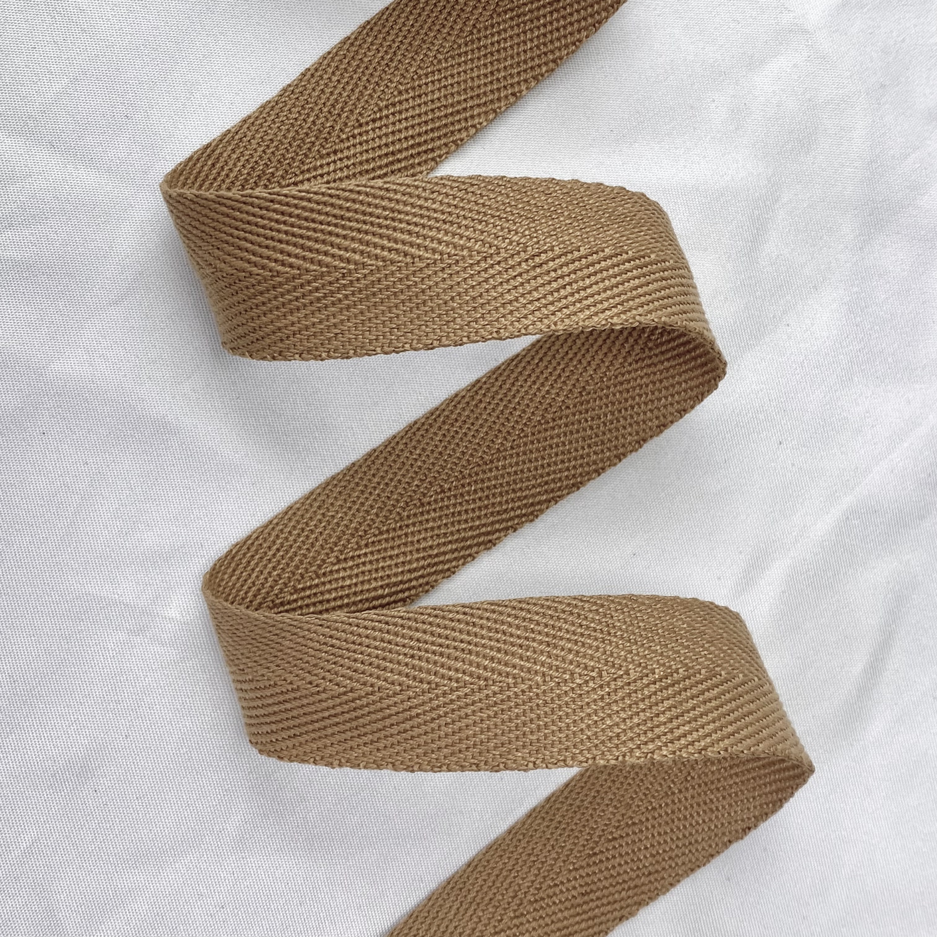 Herringbone polyester-cotton webbing Various colors Backpack strap Belt Handbag strap