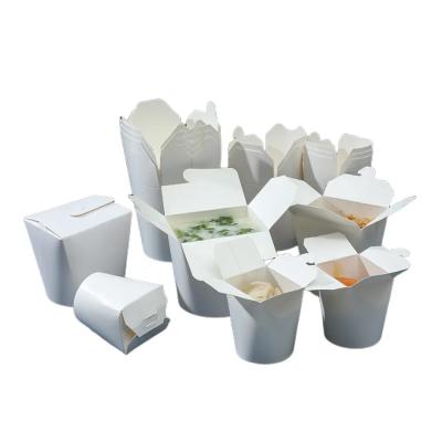 Embalagens criativas de alimentos redondas embalagens de pasta de macarrão de papel de 26 oz