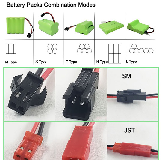 7.2V NiMH аккумуляторные батареи 1800mAh Никель-металл-гидридные аккумуляторы для автомобилей с дистанционным управлением