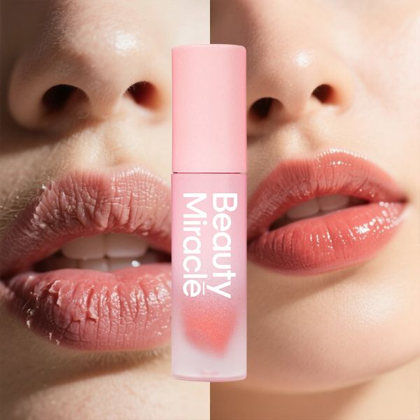 Private Label Organic Clear Lip Gloss Herbal Based Waterproof Long Lasting Moisturizing Glitter Glossy Lip Glaze Vendor Mirror