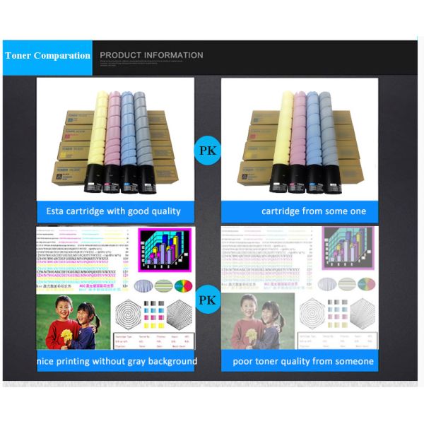 Сиан ТН - 321 набором тонера лазера цвета Коника Минолта К224 КМИК полным