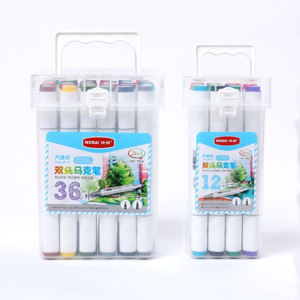 36 Colors Double Head Printing Color Number Oily Custom Markers Pen Marker Pen Permanent