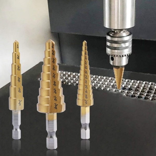 Combination Drill Bit Set Including HSS Twist Bits and SDS Hammer Bits for Multiple Materials