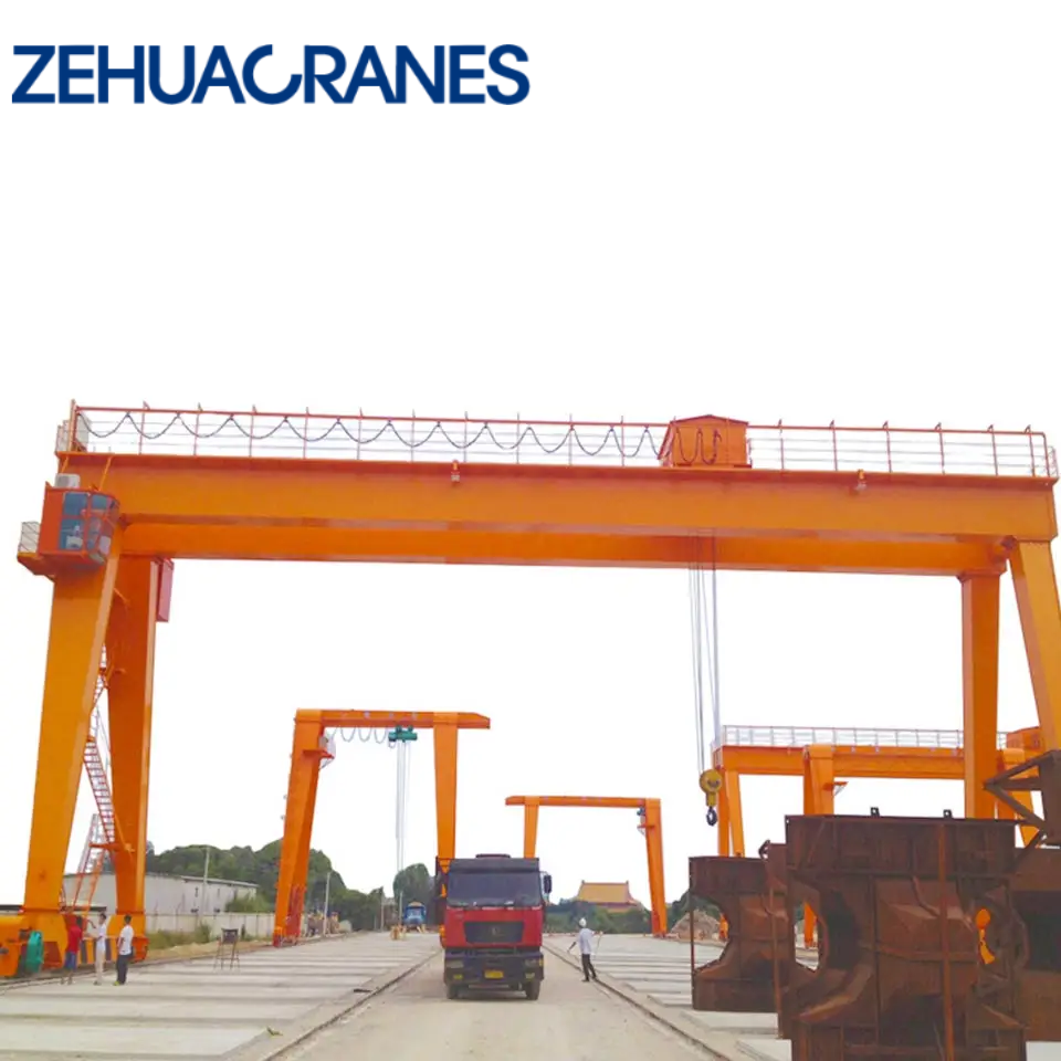 Zehua Customized European Double Girder Gantry Crane Heavy Duty Lifting Equipment for Construction Warehouse Port