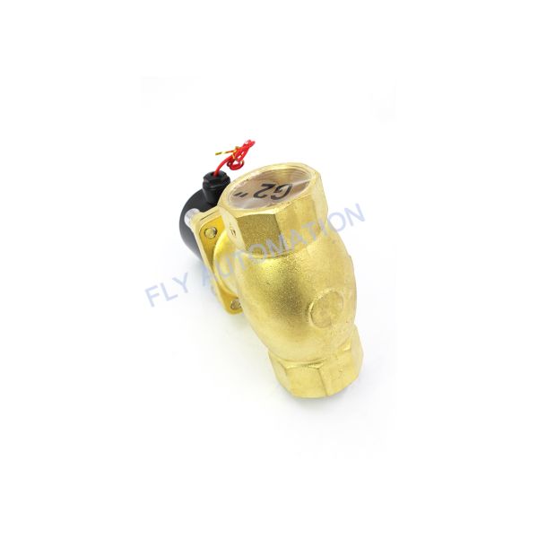 Brass Fluid Flow Water Solenoid Valve Closed High Temperat