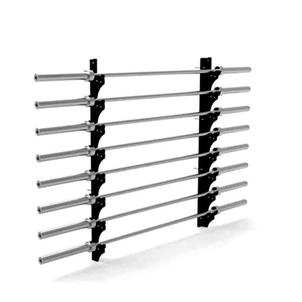 Gym Wall Mounted Barbells Storage Rack Weight Bar Holder with Customized Logo Design