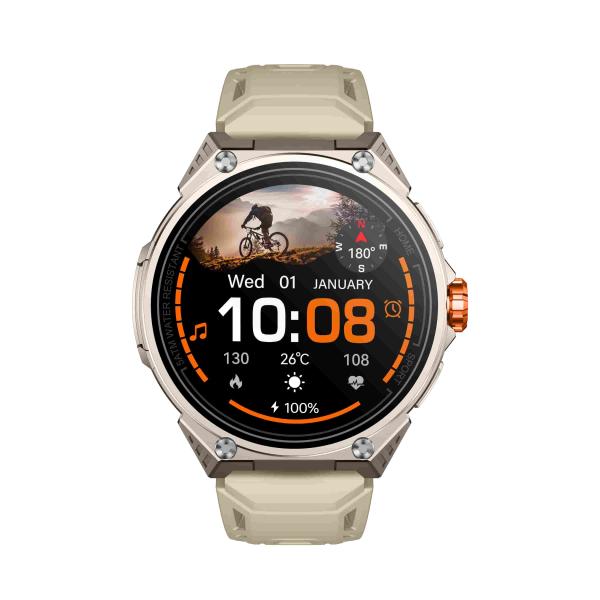 KW348 Fitness Smartwatch With Sleep Tracking, Navigation And AI-Powered Features 5ATM Waterproof Rating And Media Storage