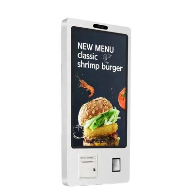 Hotel Touch Screen Digital Kiosk Display POS Automatic Payment Terminal Floor Stand