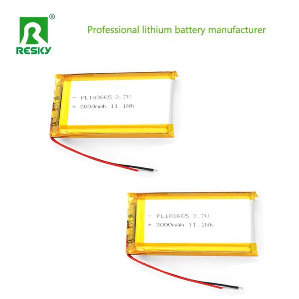 Power Lipo Battery Cell 103665 3.7v 4.2v 3000mAh 11.1wh Rechargeable Lithium Ion Battery Cell