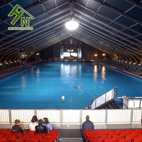 Barraca exterior curvada da associação do telhado do PVC da tampa da piscina famoso de alumínio