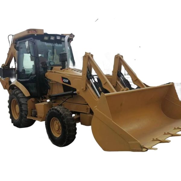 CAT 420F Backhoe Loader with Liyuan Hydraulic Valve from Japan 15Ton Operating Weight