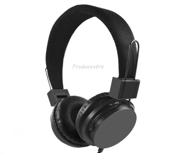 HIFI sound true stereo wired earphone headphone headset with over ear ear cushion ear pads
